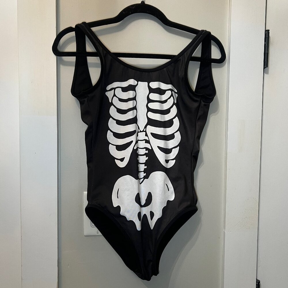 Wildfox Skeleton Swimsuit, Size XS